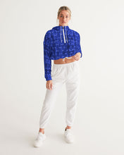 Load image into Gallery viewer, Blue Spotted Cropped Windbreaker