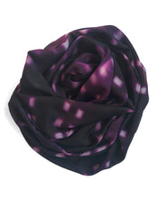 Load image into Gallery viewer, Bundled Purple scarf with white spots