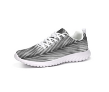 Load image into Gallery viewer, Grey Shibori Striped Athletic Sneakers