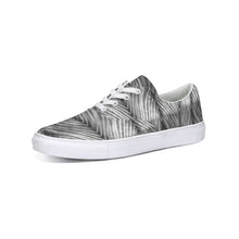 Load image into Gallery viewer, Grey Shibori Striped Lace Up Canvas Shoe