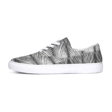 Load image into Gallery viewer, Grey Shibori Striped Lace Up Canvas Shoe