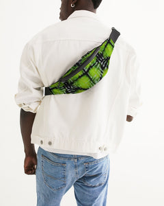 Neon Green and Black Fanny Pack