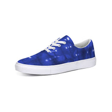 Load image into Gallery viewer, Shibori Indigo Lace Up Canvas Shoe