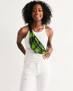 Neon Green and Black Fanny Pack