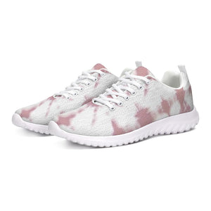 Pink Shibori Dyed Athletic Sneakers