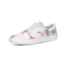 Load image into Gallery viewer, Pink Shibori Dyed Lace Up Canvas Shoe