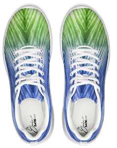 Blue Green Ombré Athletic Sneaker