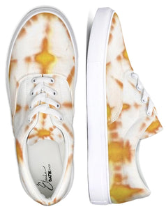 Honey Yellow Lace Up Canvas Shoe