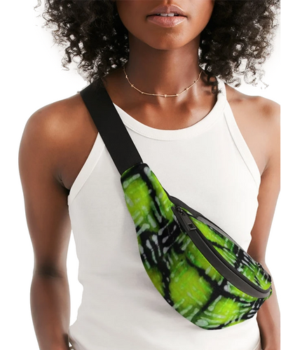Neon Green and Black Fanny Pack