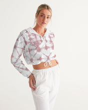 Load image into Gallery viewer, Pink Shibori Dyed Cropped Windbreaker