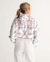 Load image into Gallery viewer, Pink Shibori Dyed Cropped Windbreaker
