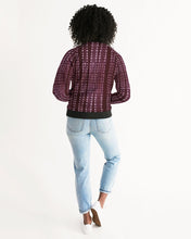 Load image into Gallery viewer, Shibori Burgundy Bomber Jacket